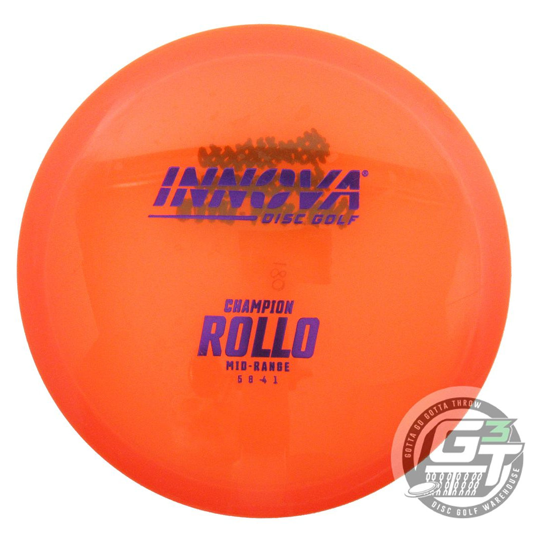 USED Innova Champion Rollo 180g Orange Purple Foil Midrange Golf Disc