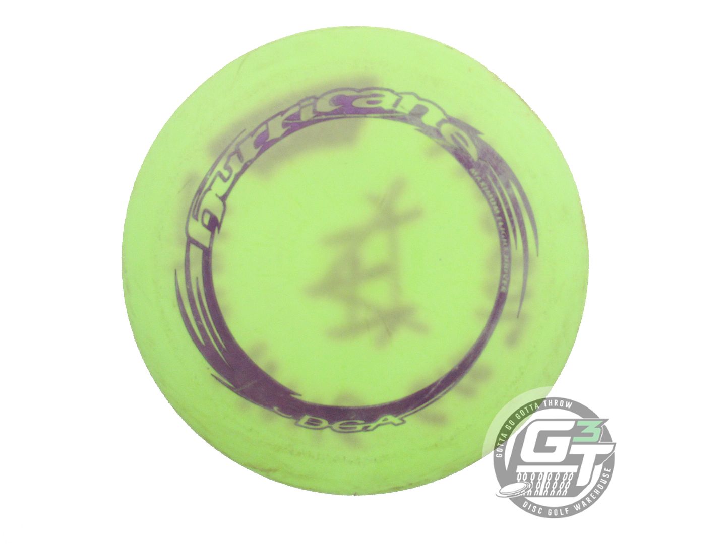 USED DGA ProLine Hurricane 175g Lime Purple Stamp Distance Driver Disc
