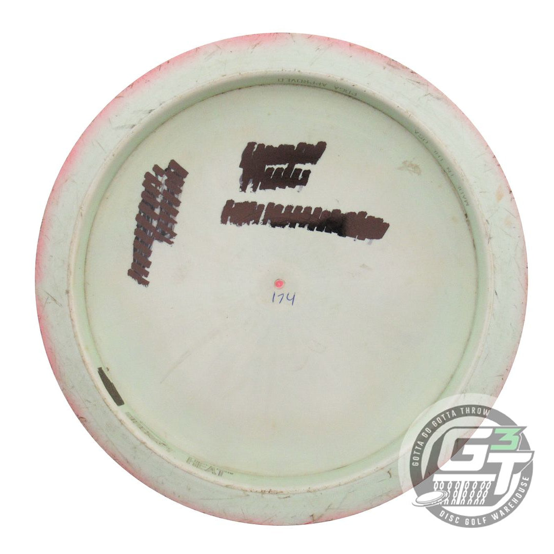 USED Discraft ESP Heat 174g Pink-Lime Silver Foil Distance Driver Golf Disc