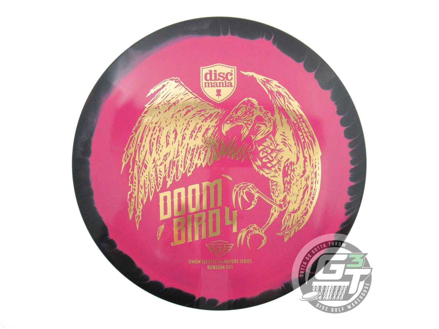NOS DiscMania DOOM BIRD 4 Horizon S-Line FD3 171g Black-Pink Driver Disc