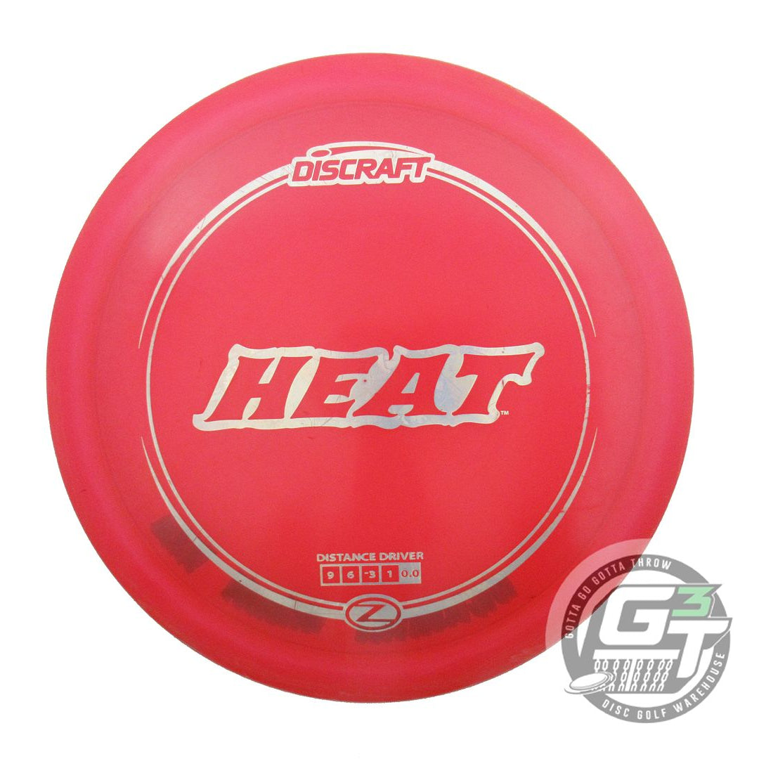 USED Discraft Z Heat 175g Red Money Foil Distance Driver Golf Disc