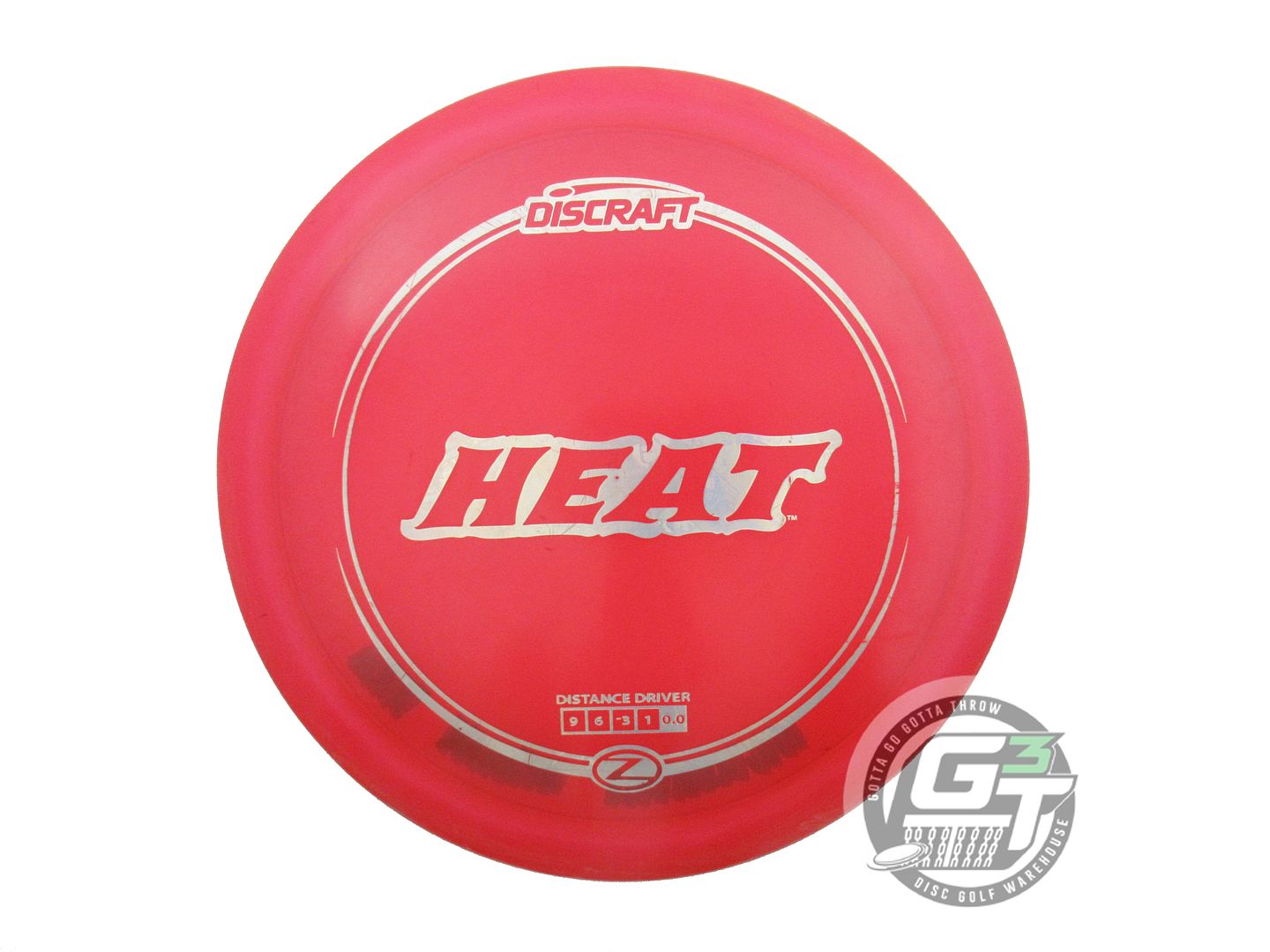 USED Discraft Z Heat 175g Red Money Foil Distance Driver Golf Disc