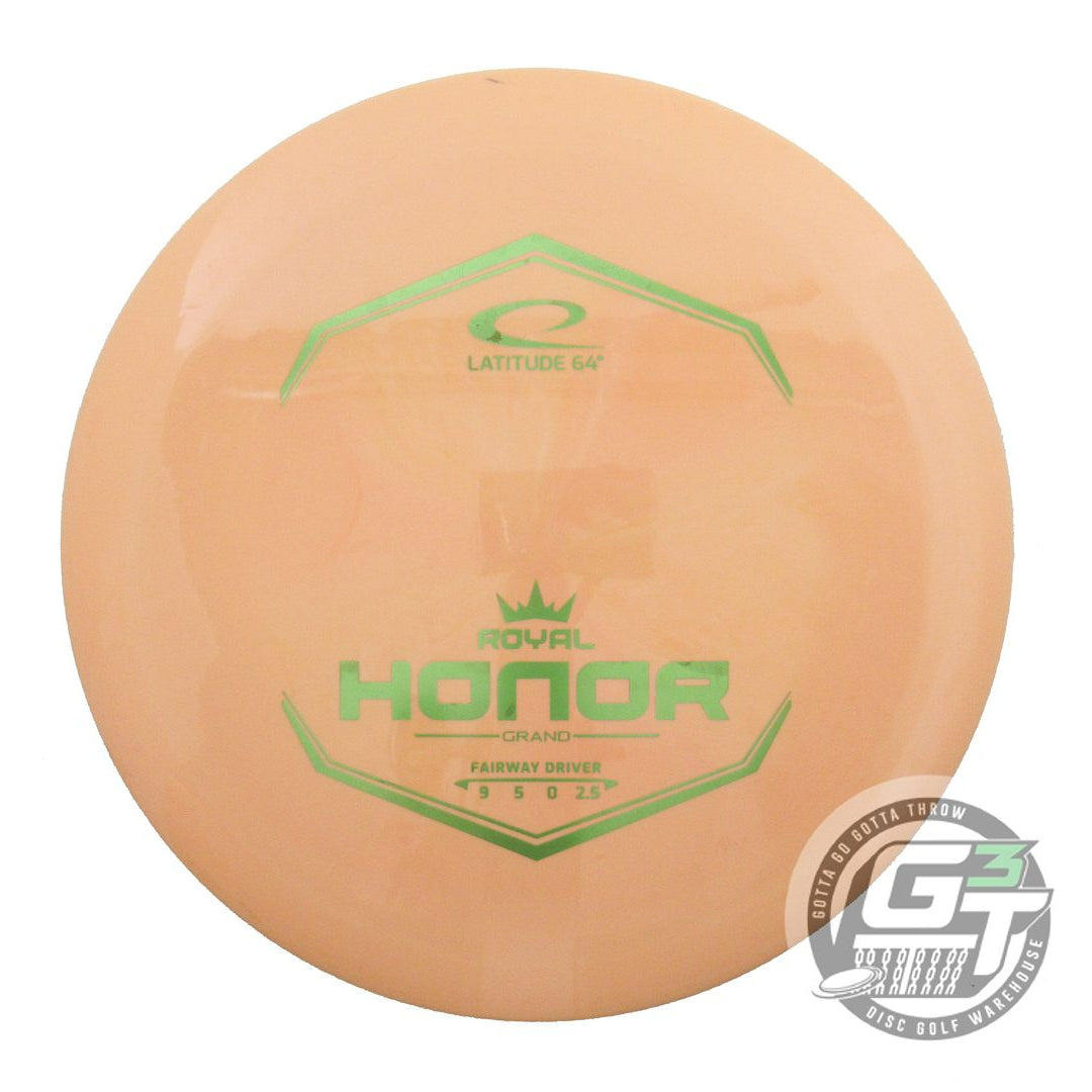 USED Latitude 64 Royal Grand Honor 173g Peach Lime A Fairway Driver Golf Disc