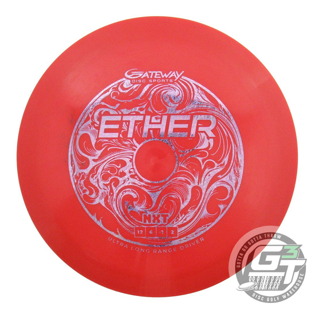 USED Gateway NXT Ether 174g Red Lilac Foil Distance Driver Golf Disc