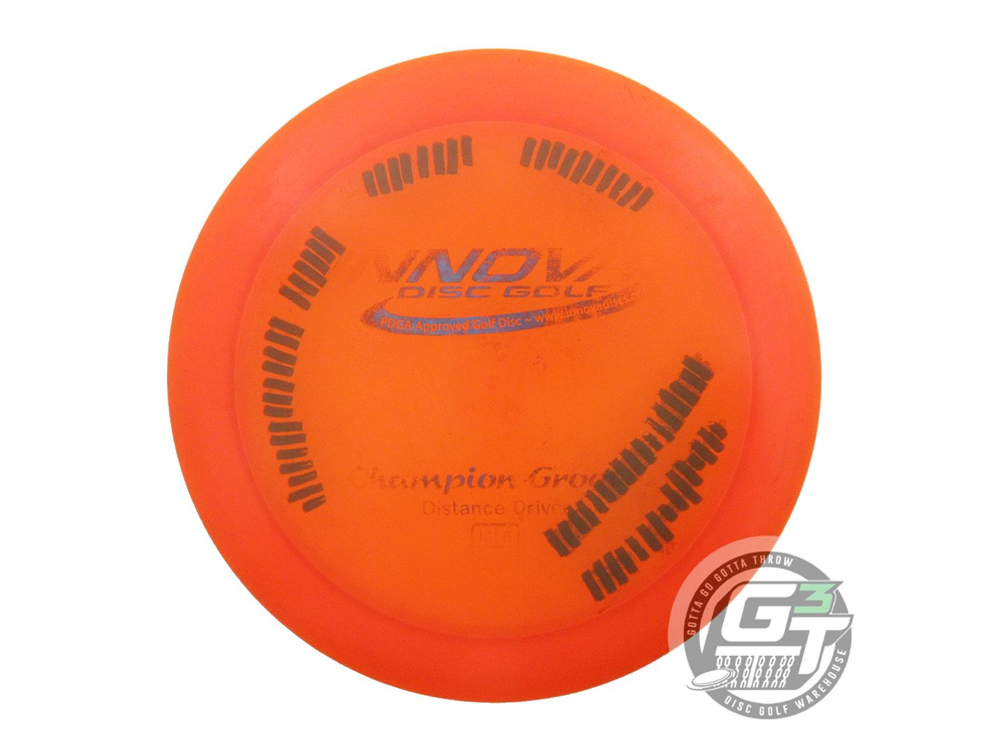 USED Innova Champion Groove 177g Orange Blue Foil Distance Driver Golf Disc