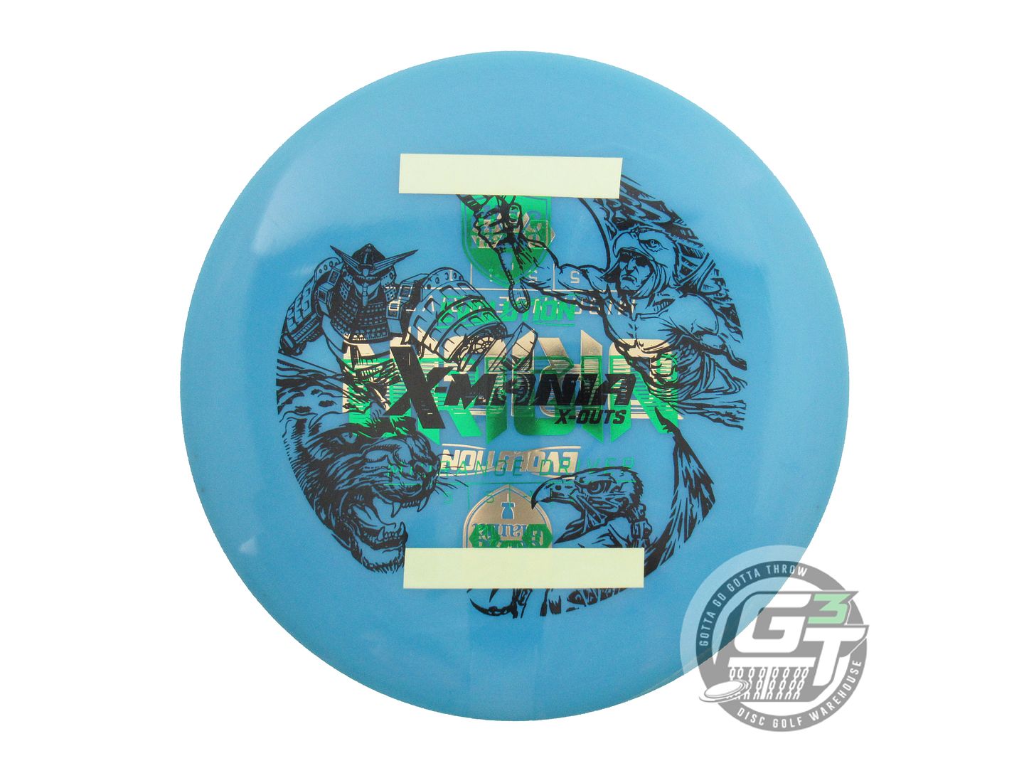 USED DiscMania X-OUT Neo Origin 177g Blue GLOW TAPE Midrange Golf Disc