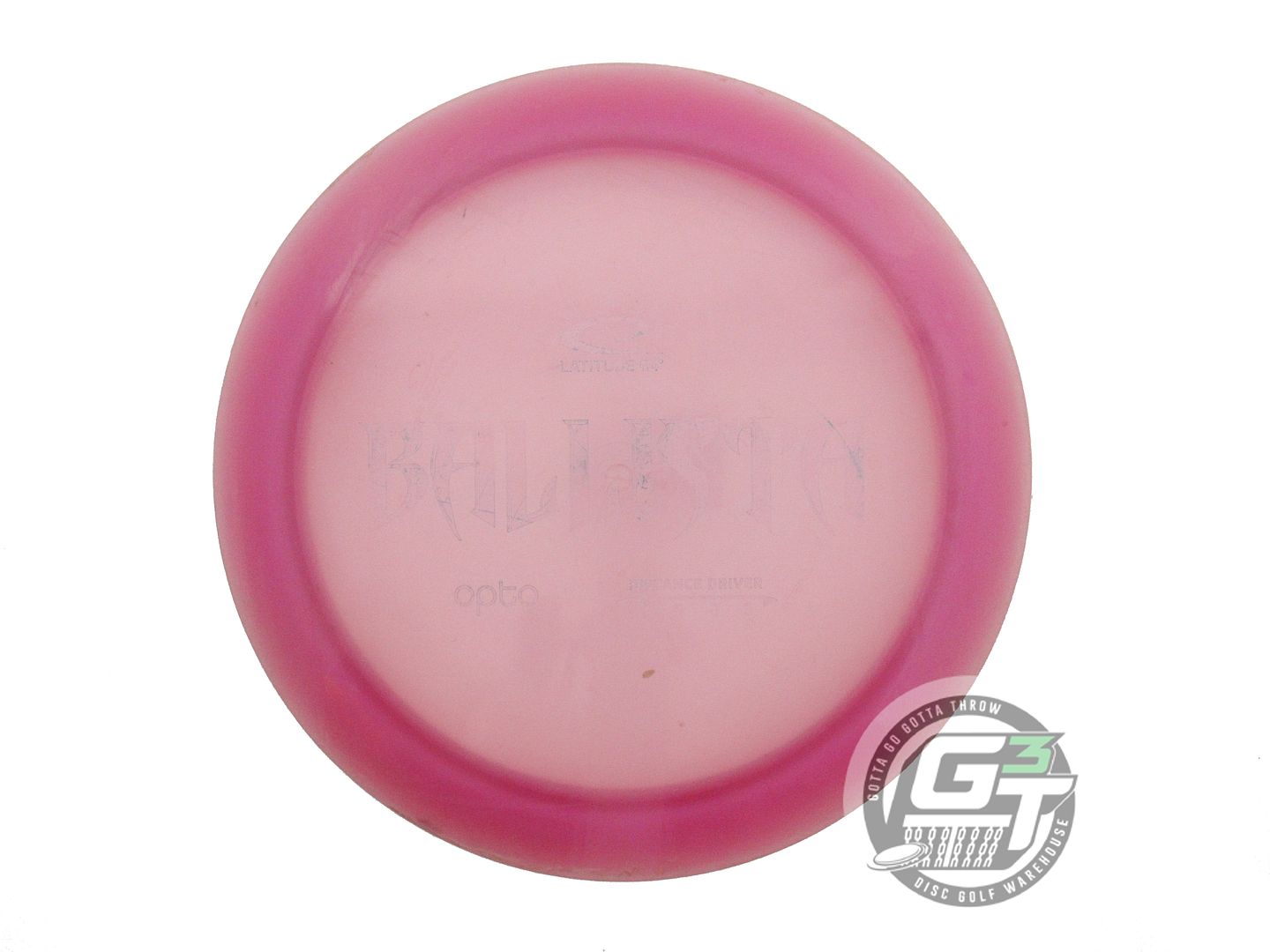 USED Latitude 64 Opto Ballista 171g Pink Wiped Stamp Distance Driver Golf Disc