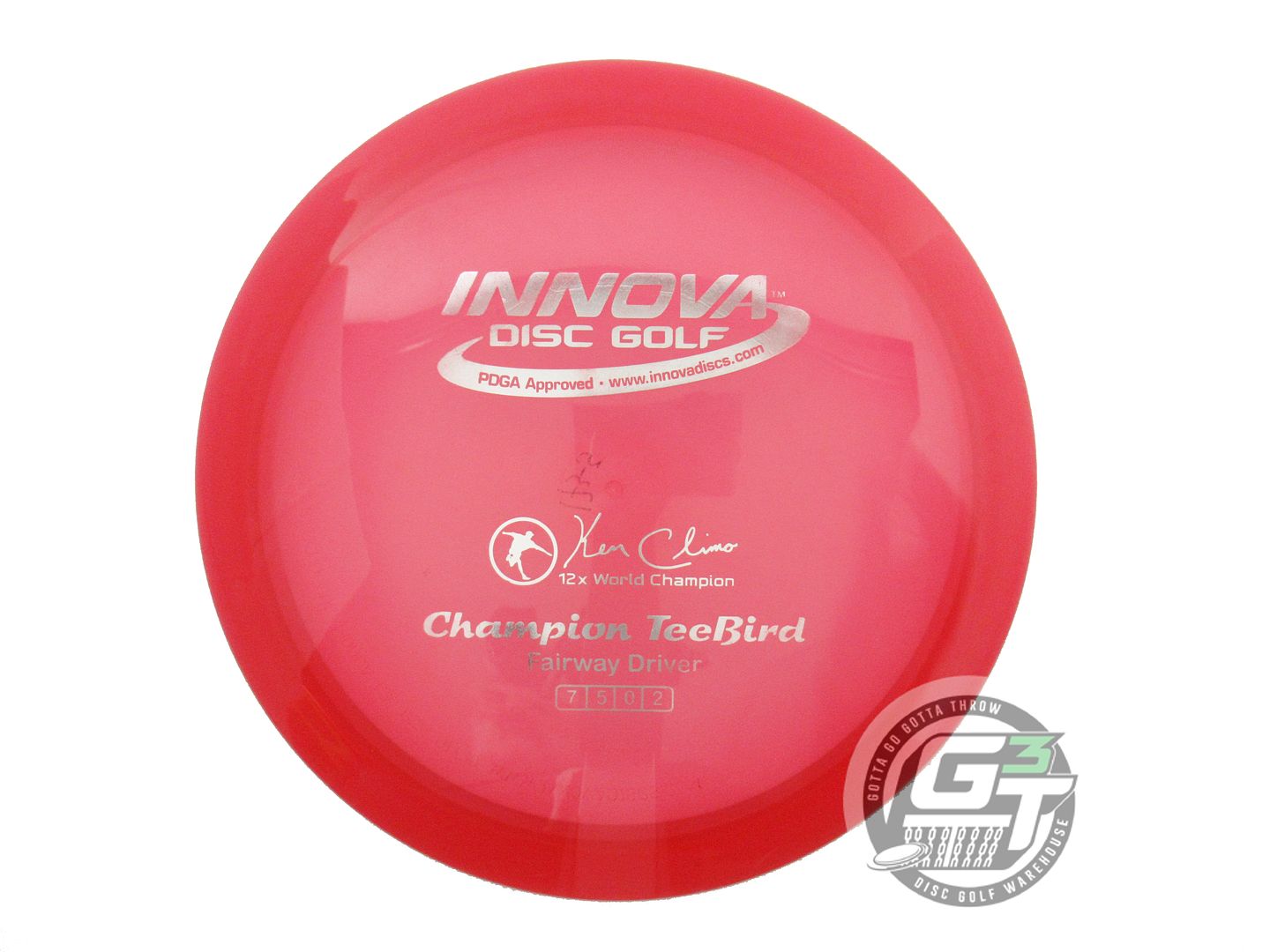USED Innova Champion Teebird 173g Pink Silver Foil Fairway Driver Golf Disc