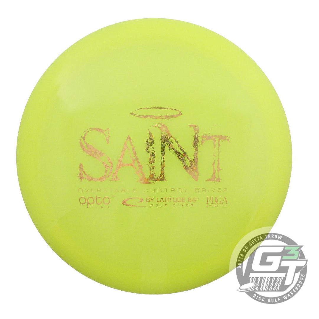 NOS Latitude 64 Opto Saint 172g Yellow Gold Star PFN Fairway Driver Golf Disc