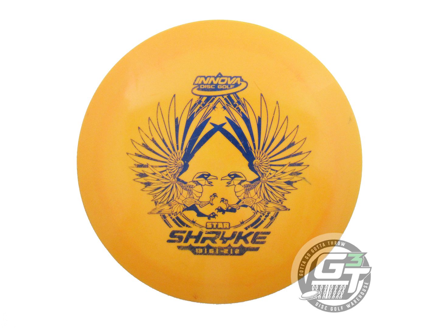 USED Innova Star Shryke 176g Marigold Blue Shatter Foil Distance Driver Disc