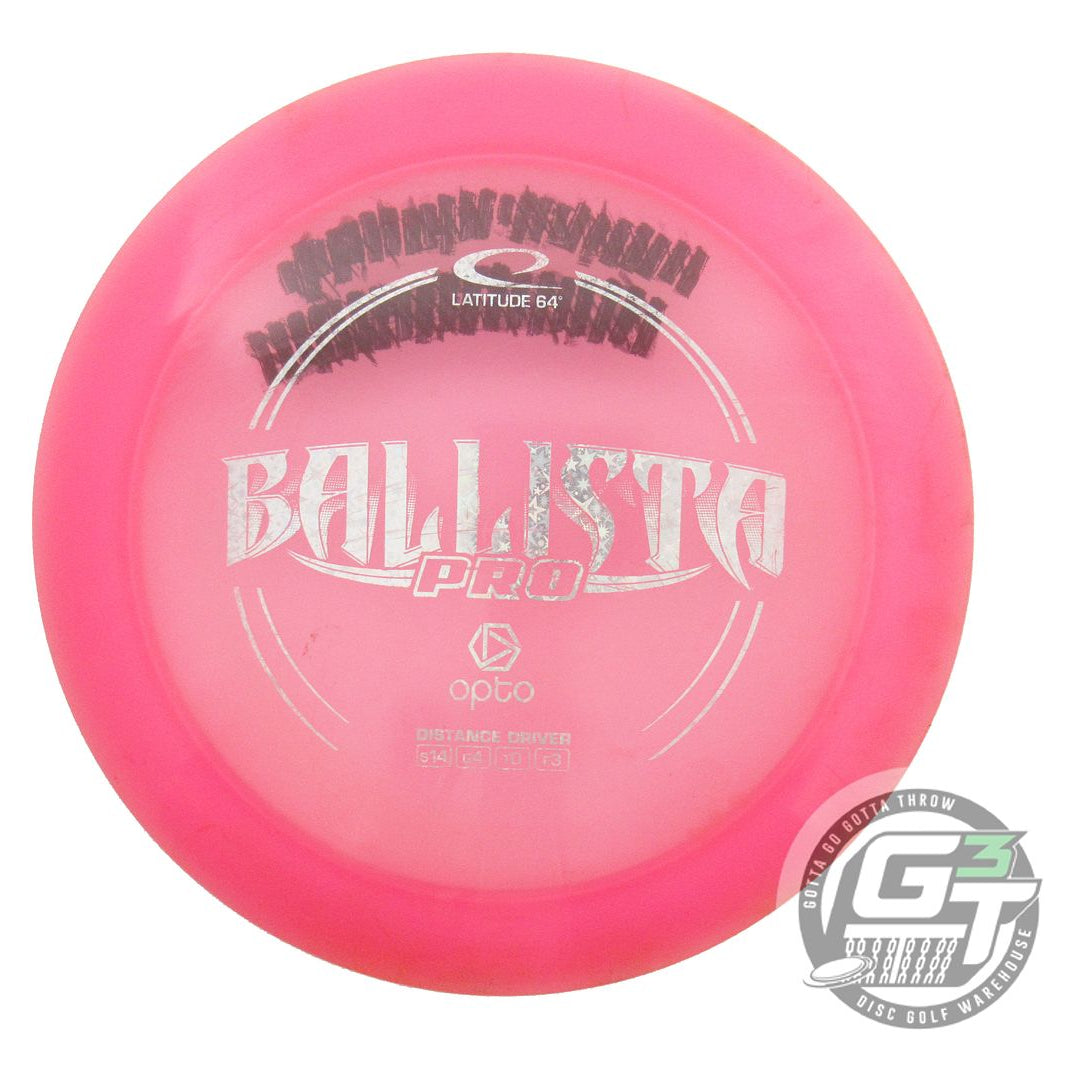 USED Latitude 64 Opto Ballista Pro 172g Pink Holo Star Foil Distance Driver Disc