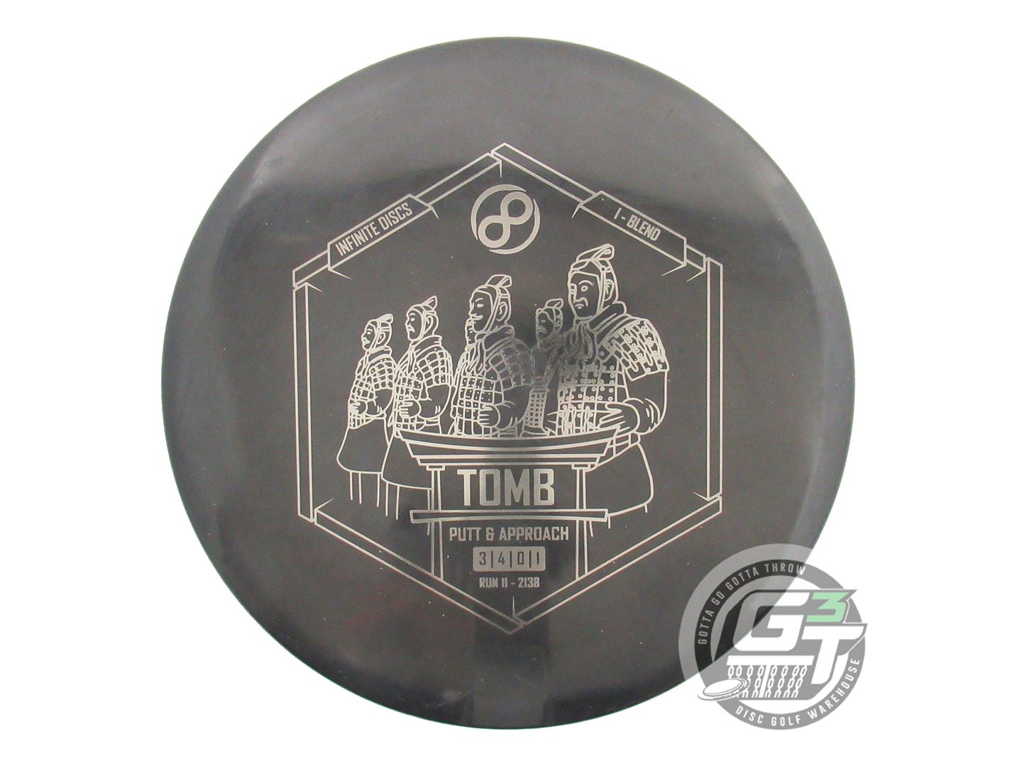 USED Infinite I-Blend Tomb 175g Black Gray Foil Putter Golf Disc