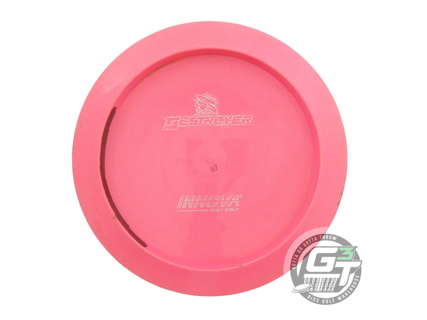 USED Innova Backstamp Star Destroyer 168g Pink Prism Foil Driver Golf Disc