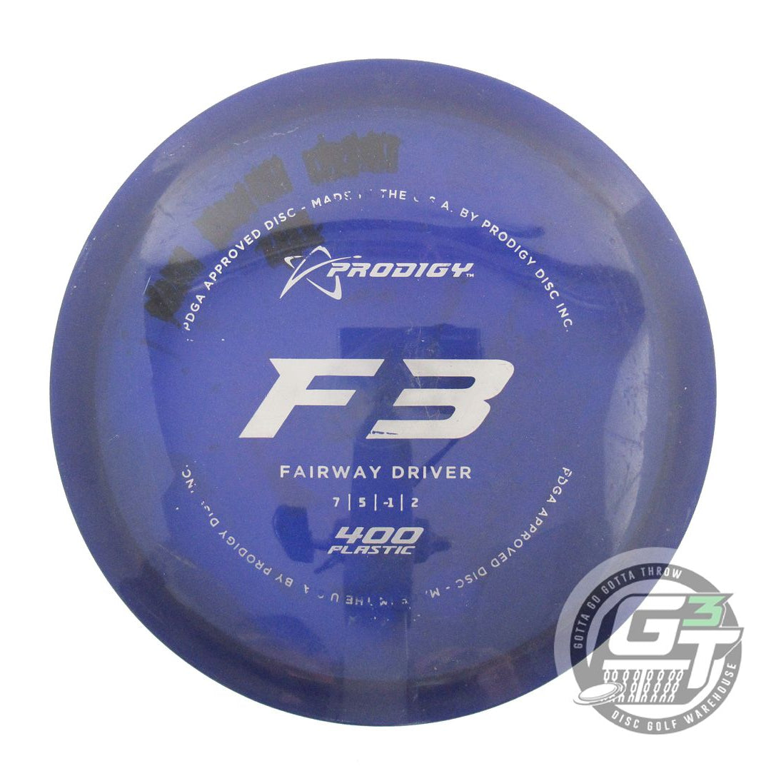USED Prodigy Discs 400 F3 168g Purple Silver Foil Fairway Driver Golf Disc