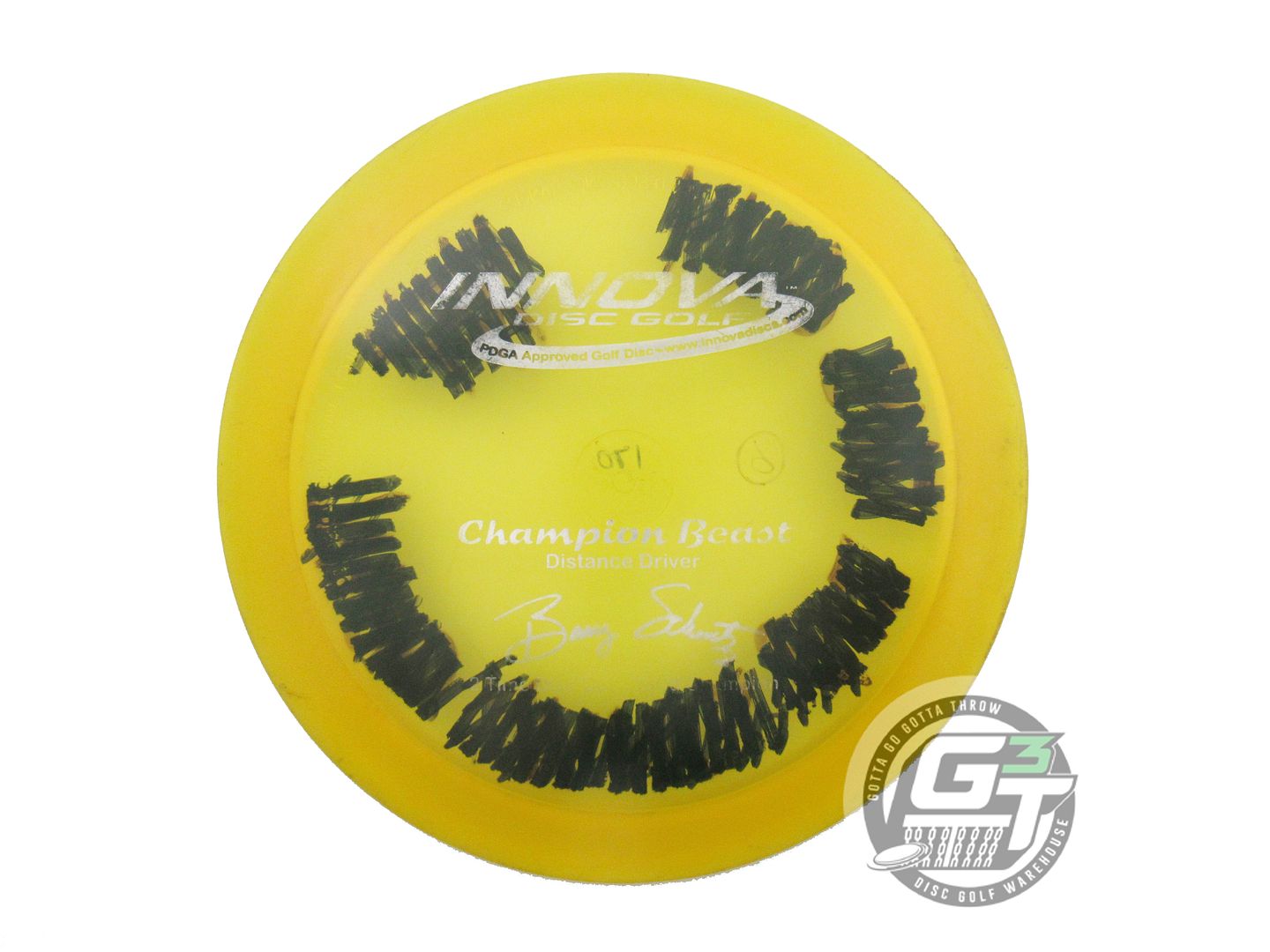 USED Innova Champion Beast 170g Marigold Silver Foil PFN Distance Driver Disc