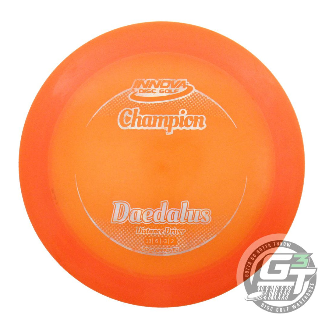 USED Innova Champion Daedalus 168g Orange Silver Holo Foil Distance Driver Disc
