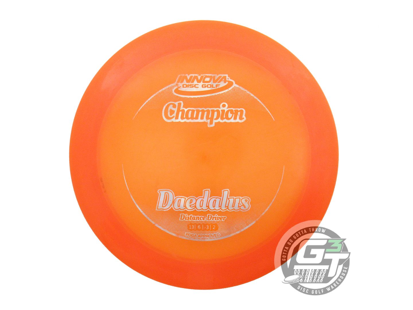 USED Innova Champion Daedalus 168g Orange Silver Holo Foil Distance Driver Disc