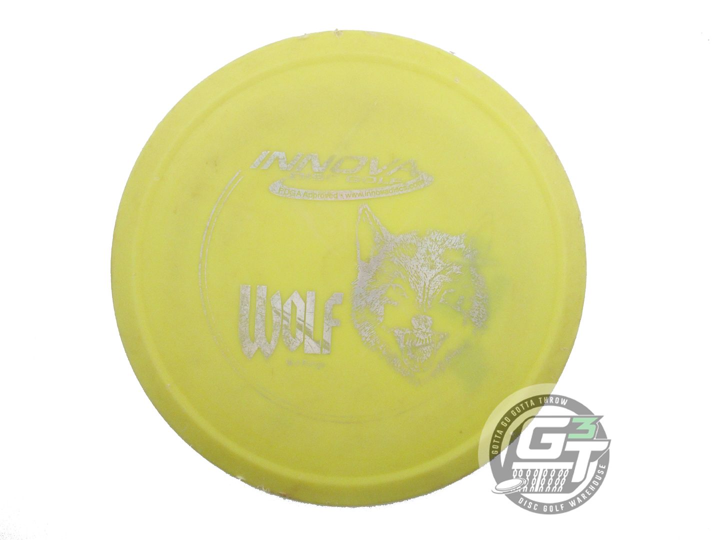 USED Innova DX Wolf 174g Yellow Silver Foil Midrange Golf Disc