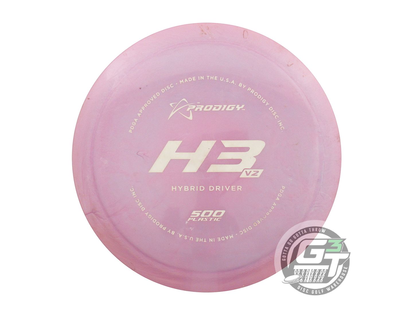 USED Prodigy Discs 500 H3 V2 176g Lilac White Stamp Hybrid Driver Golf Disc