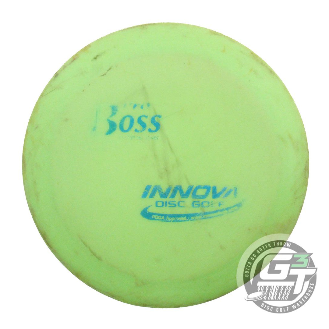 USED Innova Pro Boss 175g Lime Blue Foil Distance Driver Golf Disc