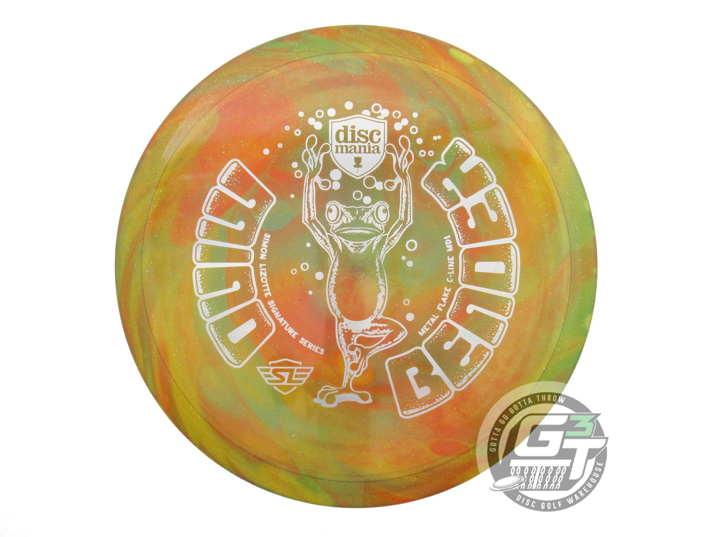 USED DiscMania MIND BENDER Metal Flake C-Line MD1 178g HOME DYED Midrange Disc