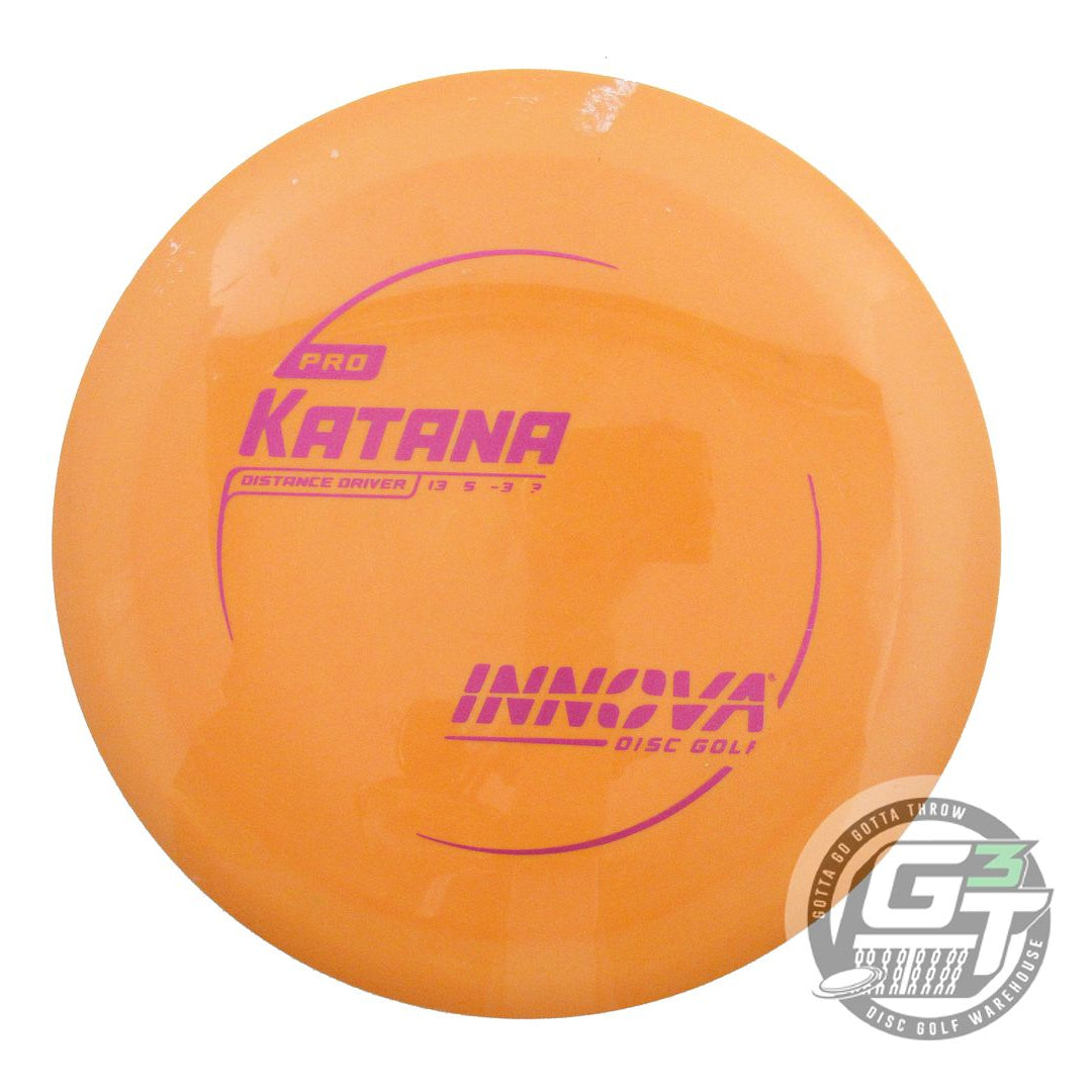 USED Innova Pro Katana 166g Orange Magenta Foil Distance Driver Golf Disc