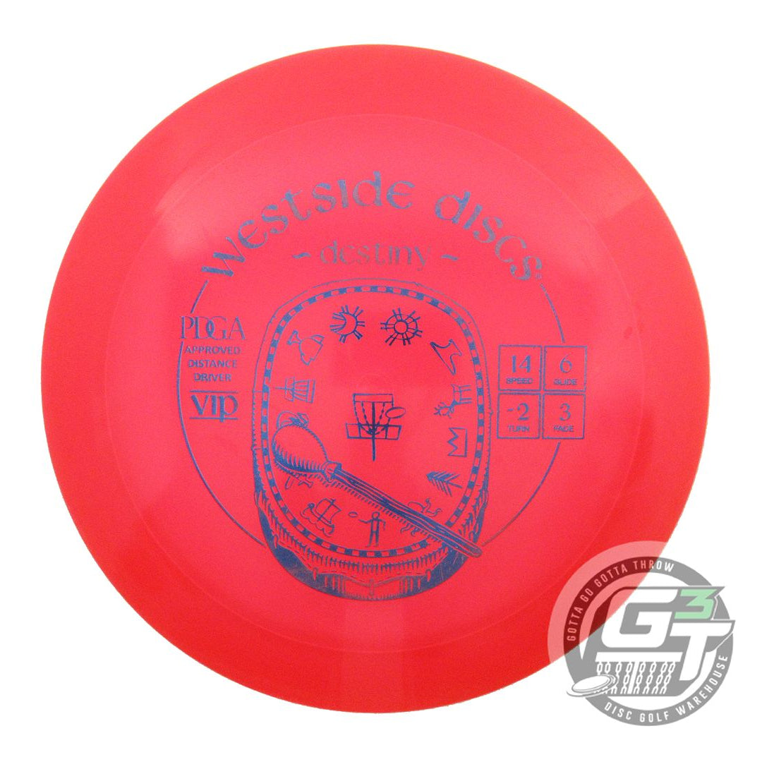 USED Westside Discs VIP Destiny 174g Red Blue Foil Distance Driver Golf Disc