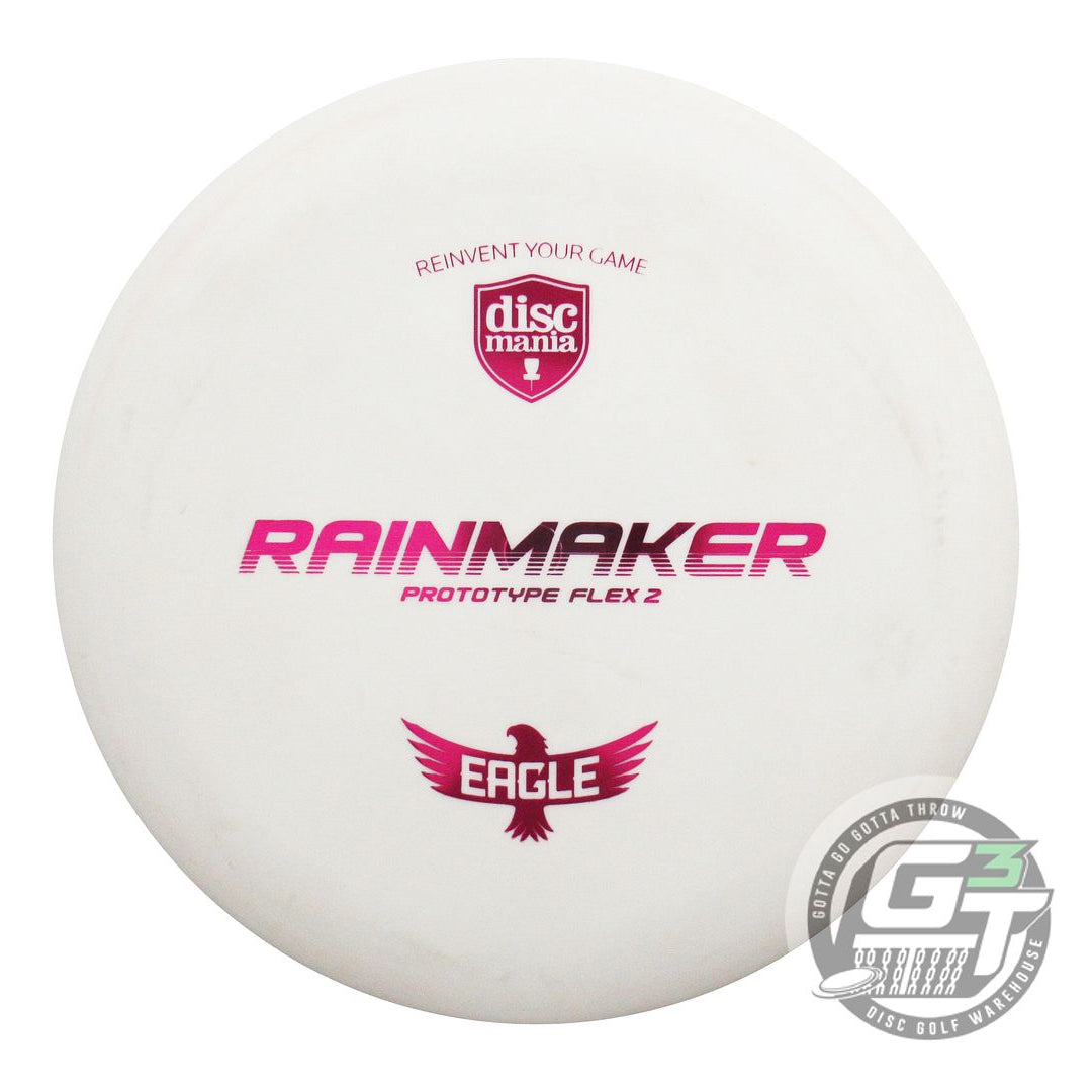 USED DiscMania PROTO D-Line Flex 3 Rainmaker 173g White Magenta Foil Putter Disc
