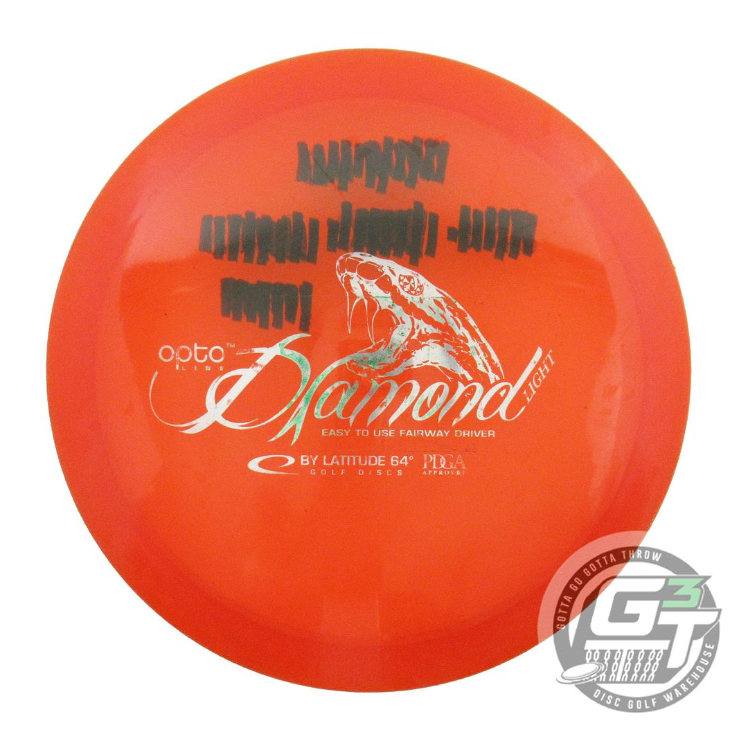 USED Latitude 64 Opto Diamond 148g Orange Silver Foil Fairway Driver Golf Disc