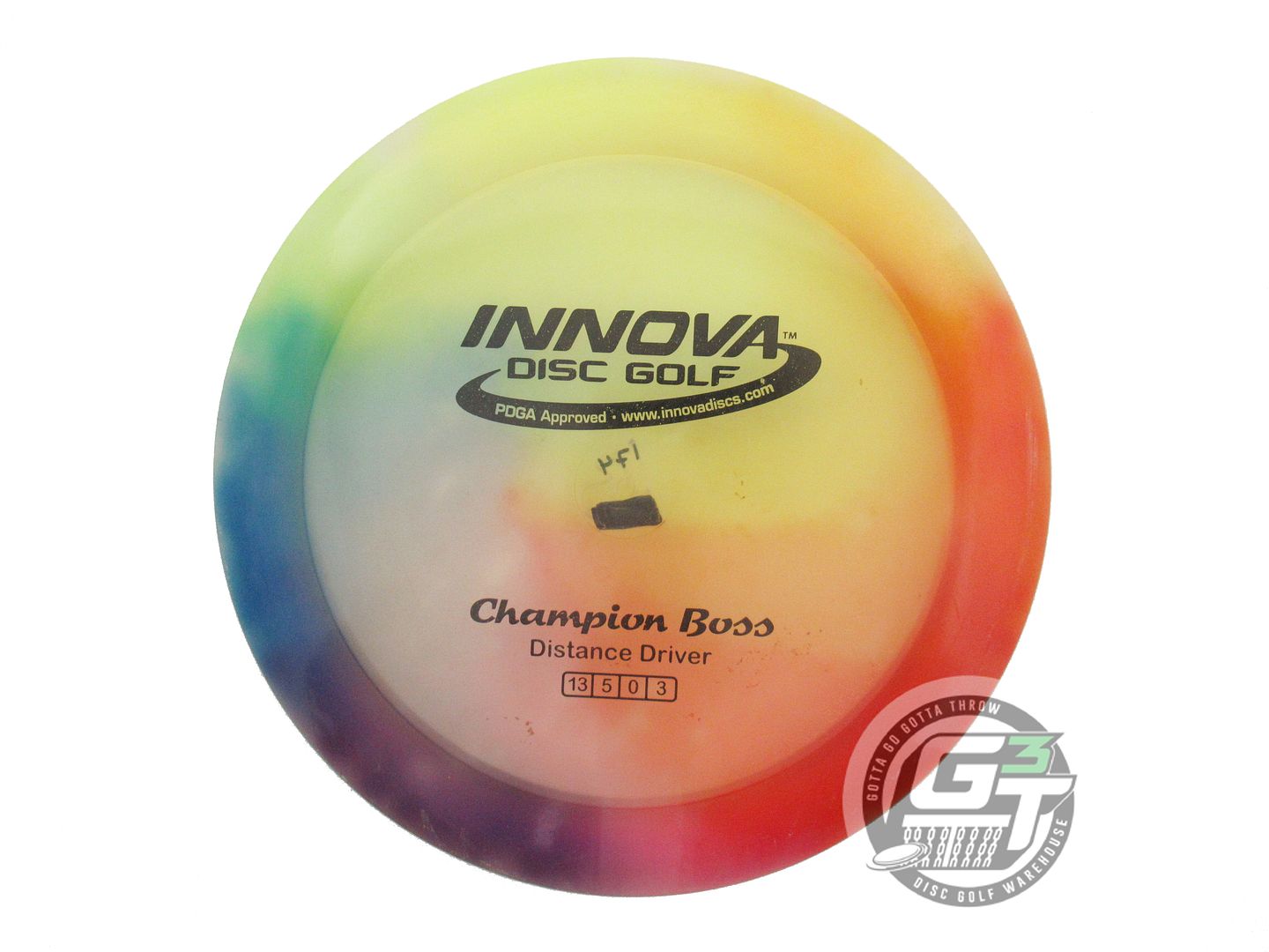 USED Innova I-DYE Champion Boss 174g Rainbow Distance Driver Golf Disc