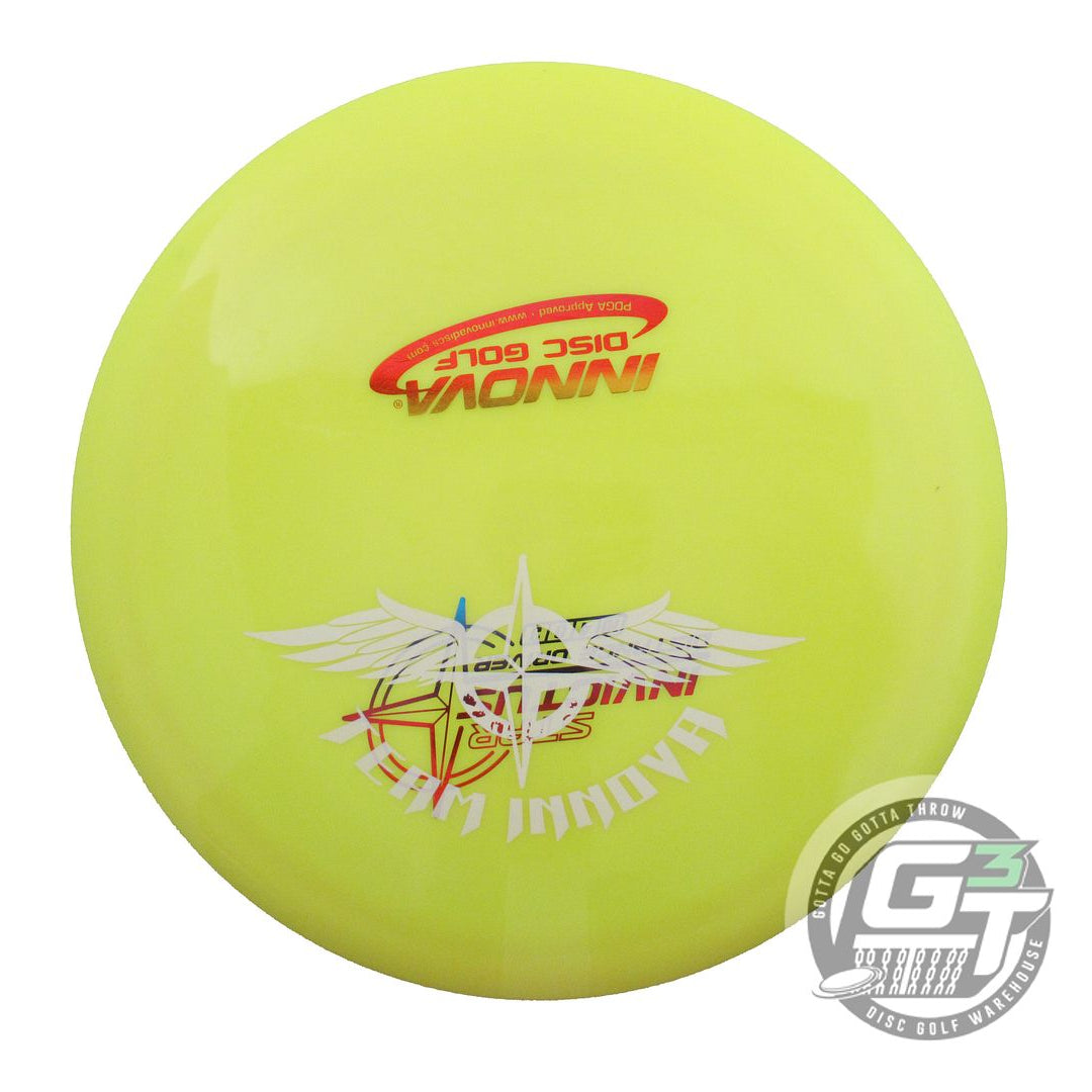 USED TEAM Innova Star Invictus 175g Yellow Rainbow Foil Distance Driver Disc