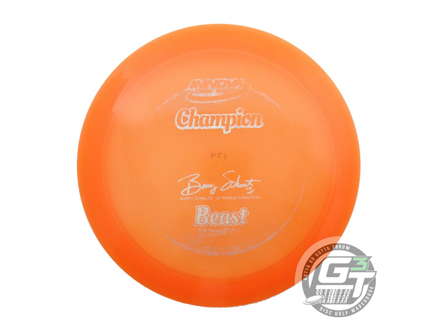 USED Innova Champion Beast 174g Orange Silver Shatter Foil Distance Driver Disc