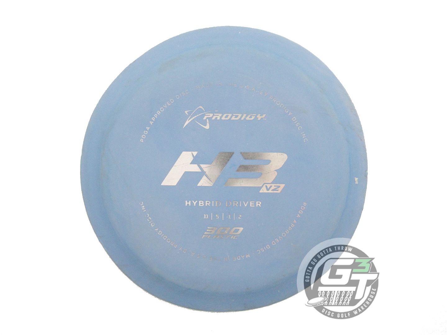USED Prodigy Discs 300 H3 V2 171g Blue Silver Foil Hybrid Driver Golf Disc