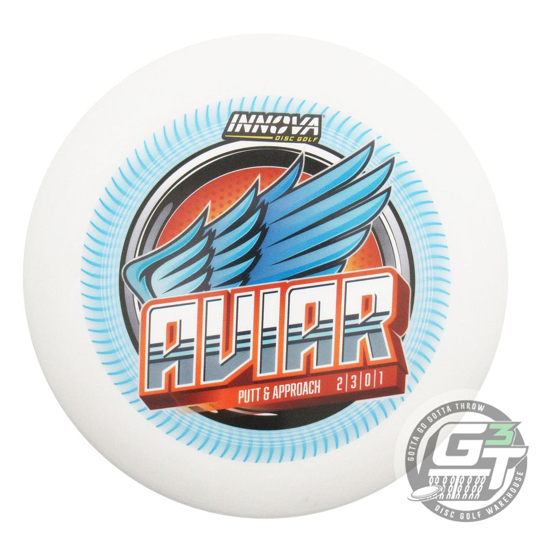 USED Innova DX Aviar 156g White FullColor Putter Golf Disc