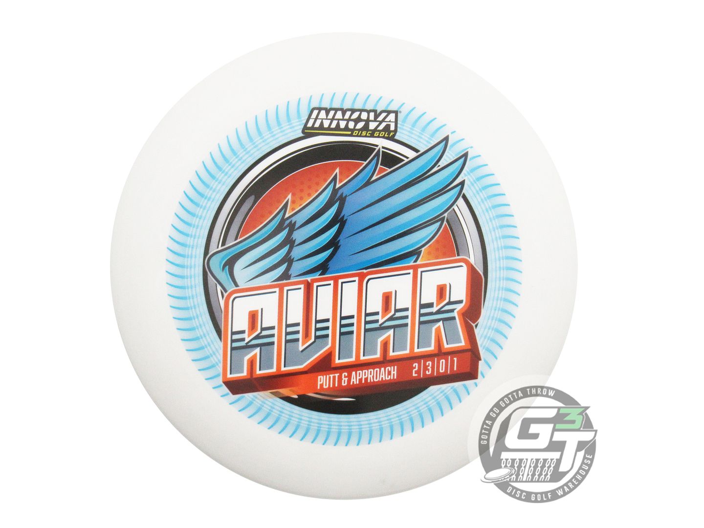 USED Innova DX Aviar 156g White FullColor Putter Golf Disc