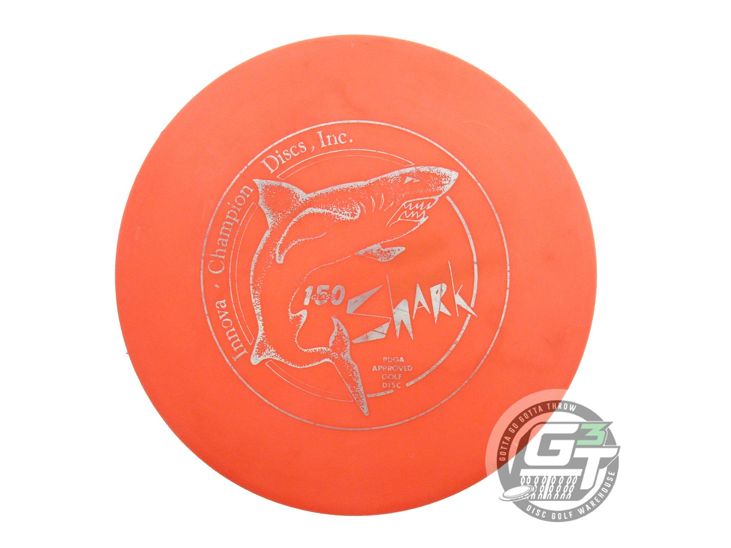 USED Innova DX Shark 148g Orange Silver Foil Midrange Golf Disc