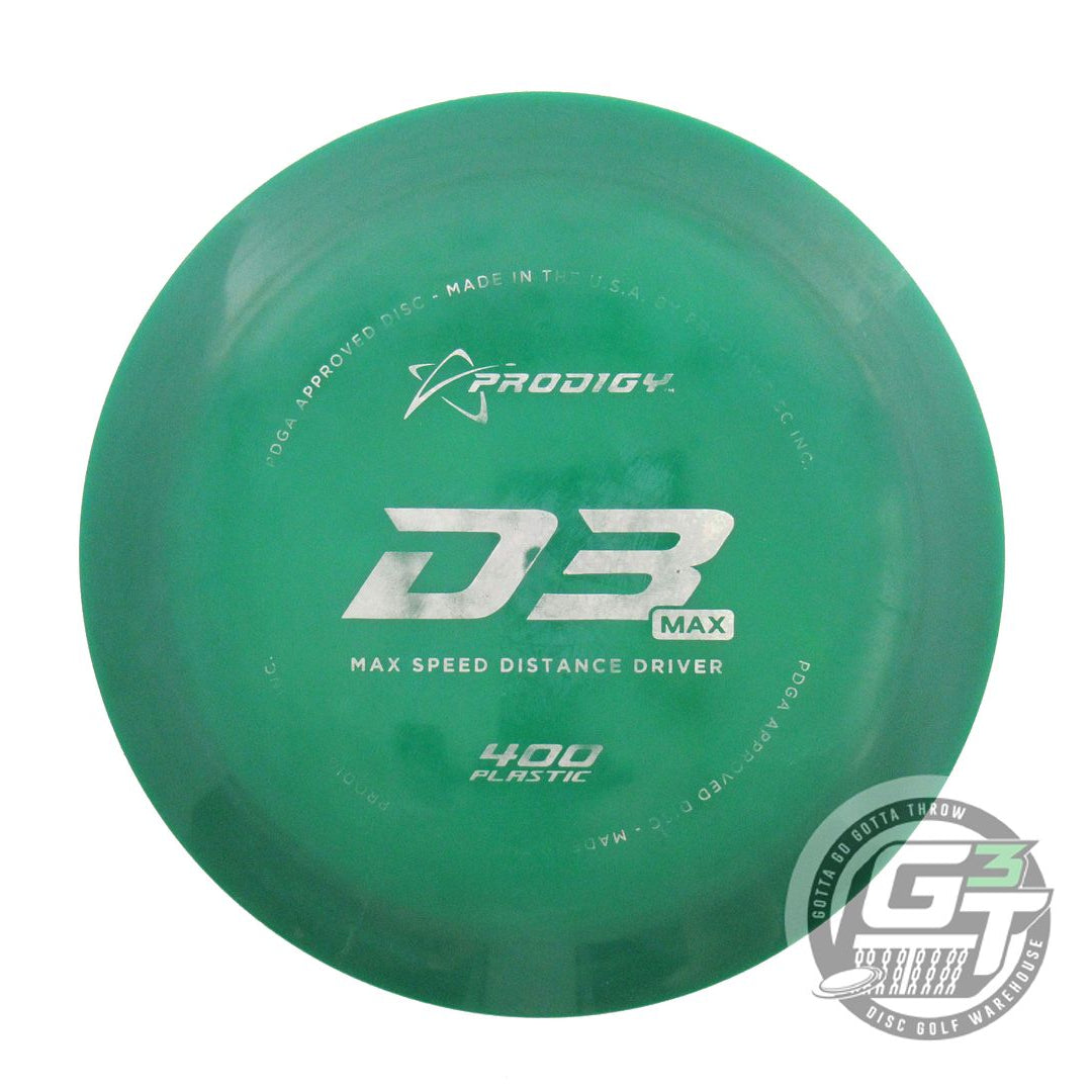 USED Prodigy Discs 400 D3 Max 173g Green Silver Shatter Distance Driver Disc
