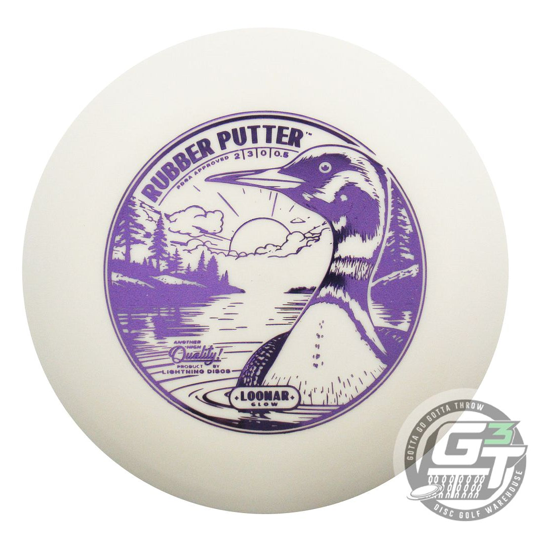 Lightning Loonar Glow Rubber Putter Golf Disc (Individually Listed)