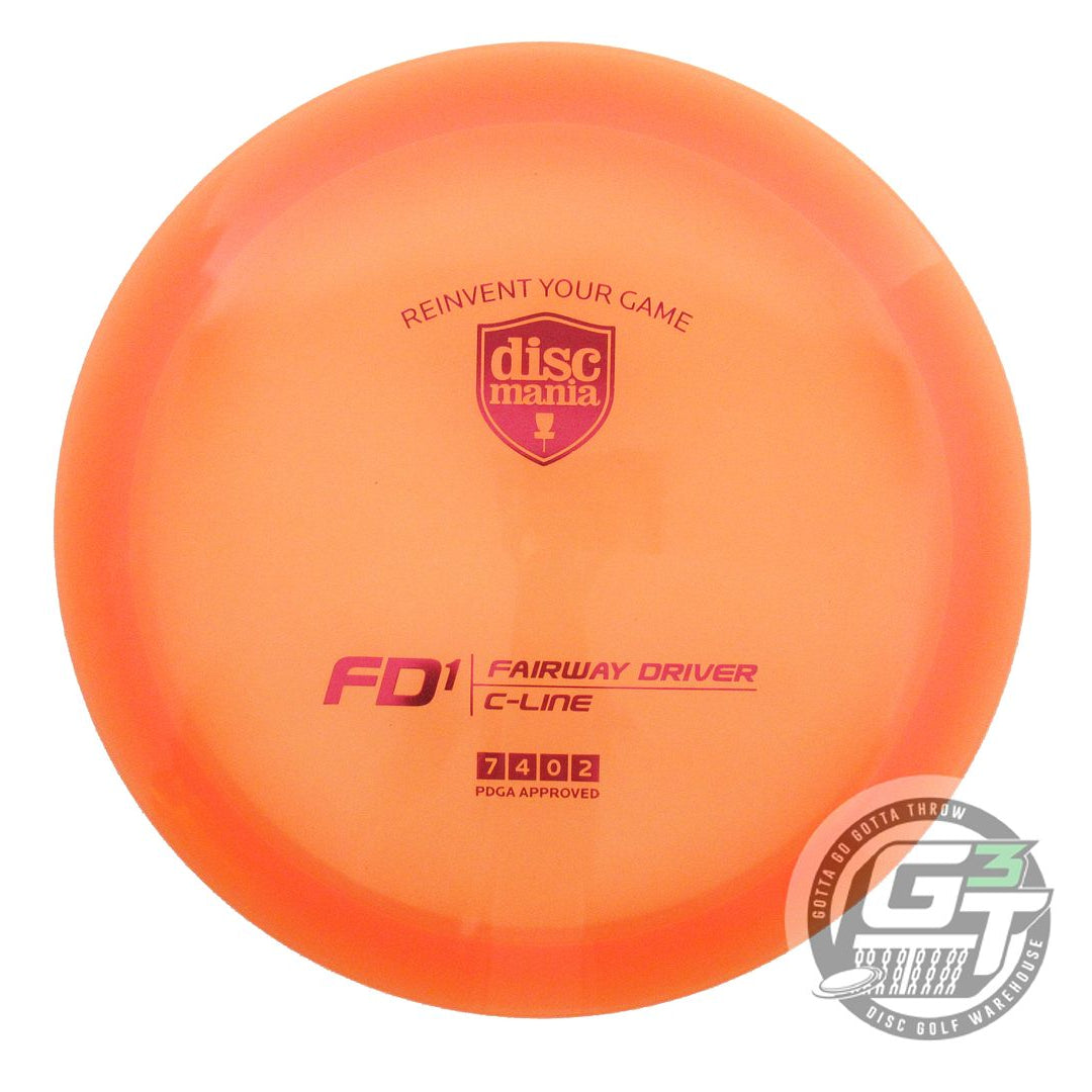 NOS DiscMania C-Line FD1 174g Orange Red Foil Fairway Driver Golf Disc