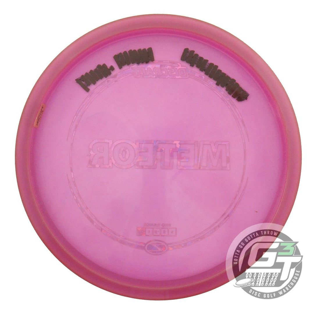 USED Discraft Z Meteor 177g Purple Gold Shatter Foil Midrange Golf Disc