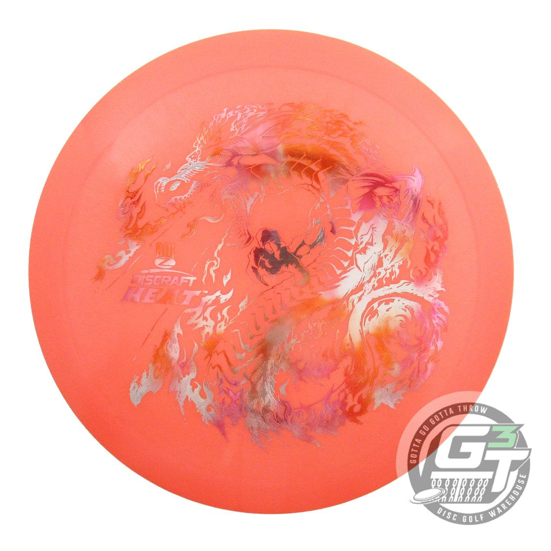 USED Discraft Big Z Heat 170g Orange Cloud Foil Distance Driver Golf Disc