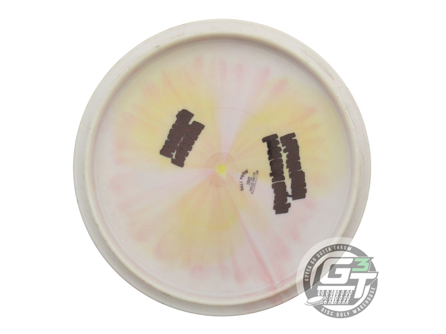 USED Lone Star Alpha Lone Wolf 178g Pink-Yellow Sunset Foil Midrange Golf Disc