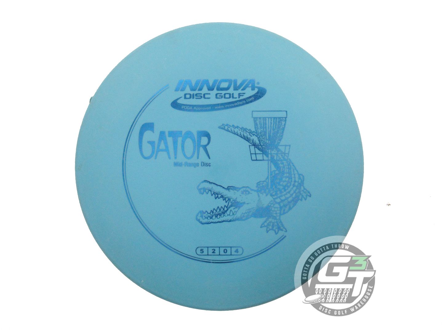 USED Innova DX Gator 166g Teal Blue Foil Midrange Golf Disc