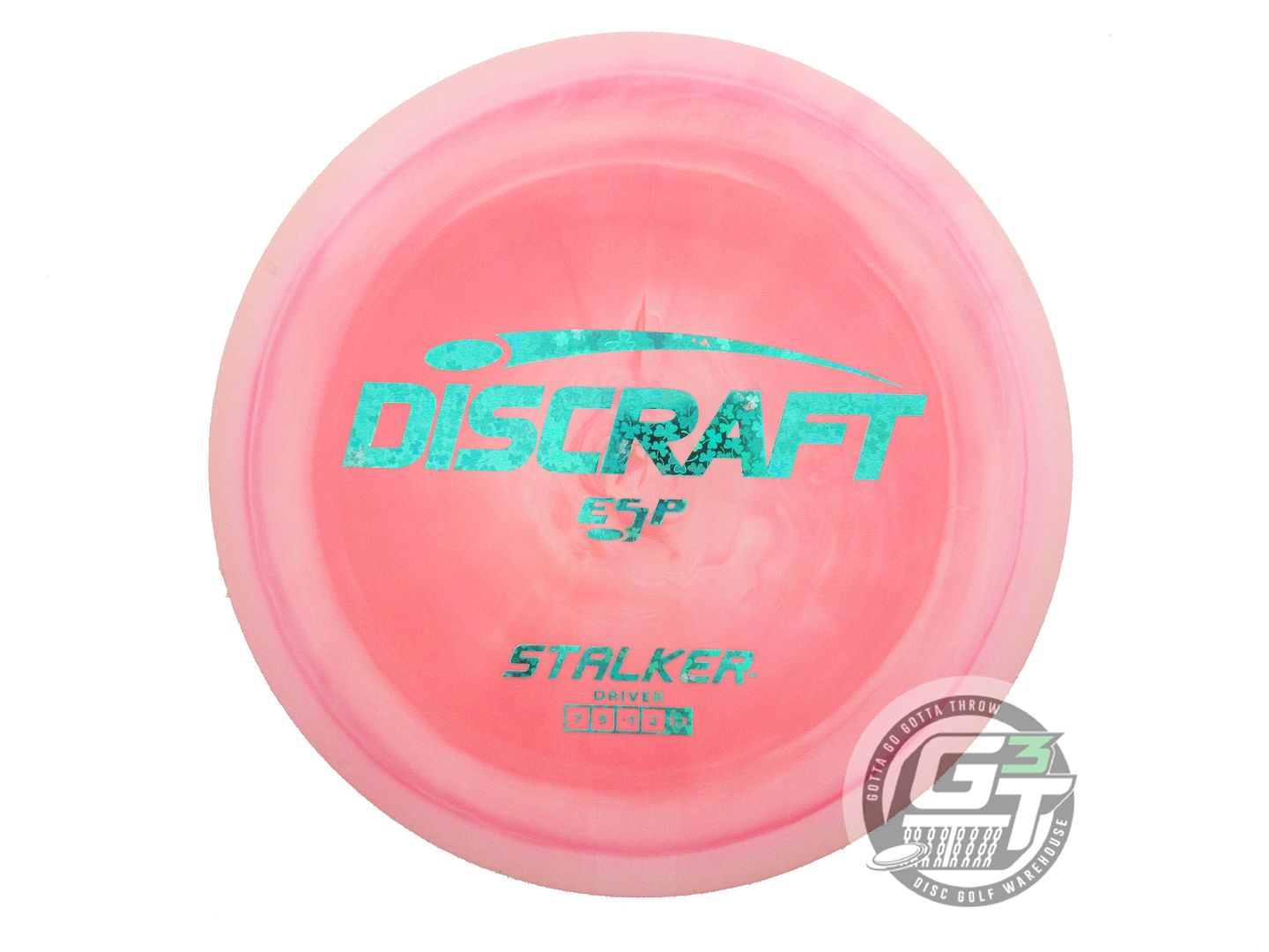 USED Discraft ESP Stalker 175g Pink Shamrock Foil Fairway Driver Golf Disc