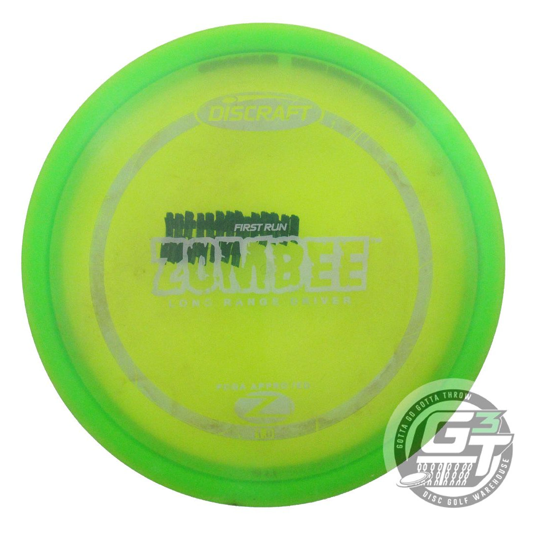 USED Discraft FIRST RUN Z Zombee 176g Green White Stamp PFN Fairway Driver Disc