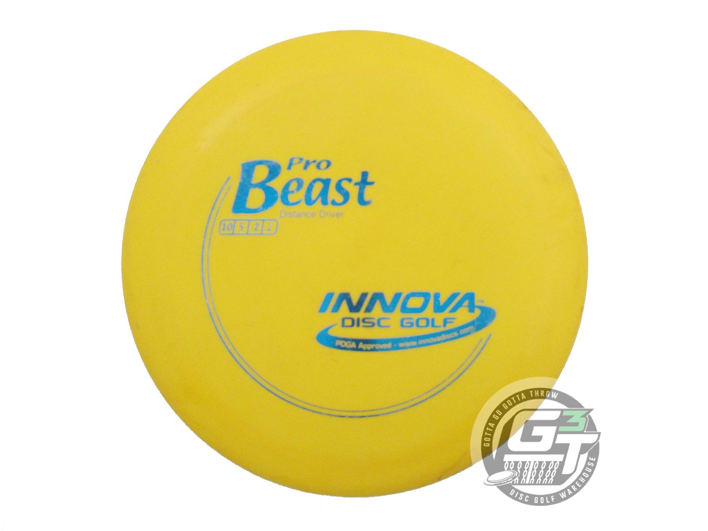 USED Innova Pro Beast 170g Yellow Blue Foil Distance Driver Golf Disc
