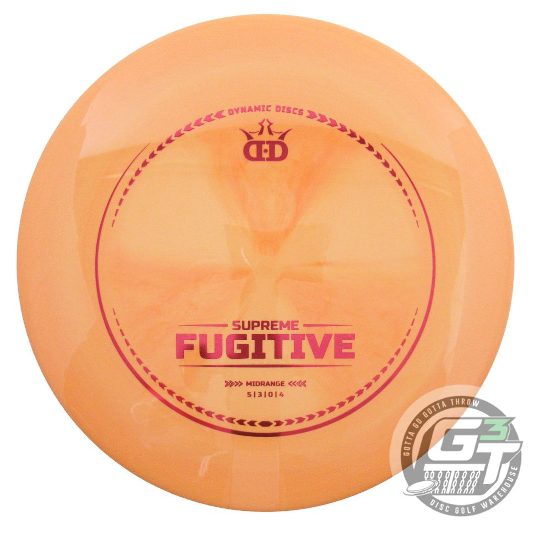 USED Dynamic Discs Supreme Fugitive 174g Orange Red Foil Midrange Golf Disc