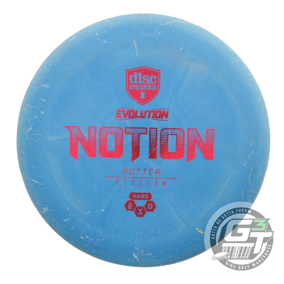 USED DiscMania EXO Hard Notion 173g Blue Red Foil Putter Golf Disc