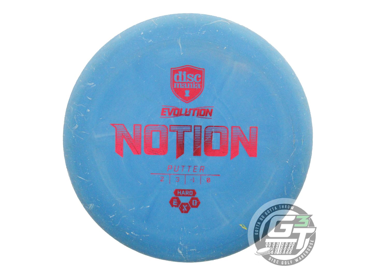 USED DiscMania EXO Hard Notion 173g Blue Red Foil Putter Golf Disc