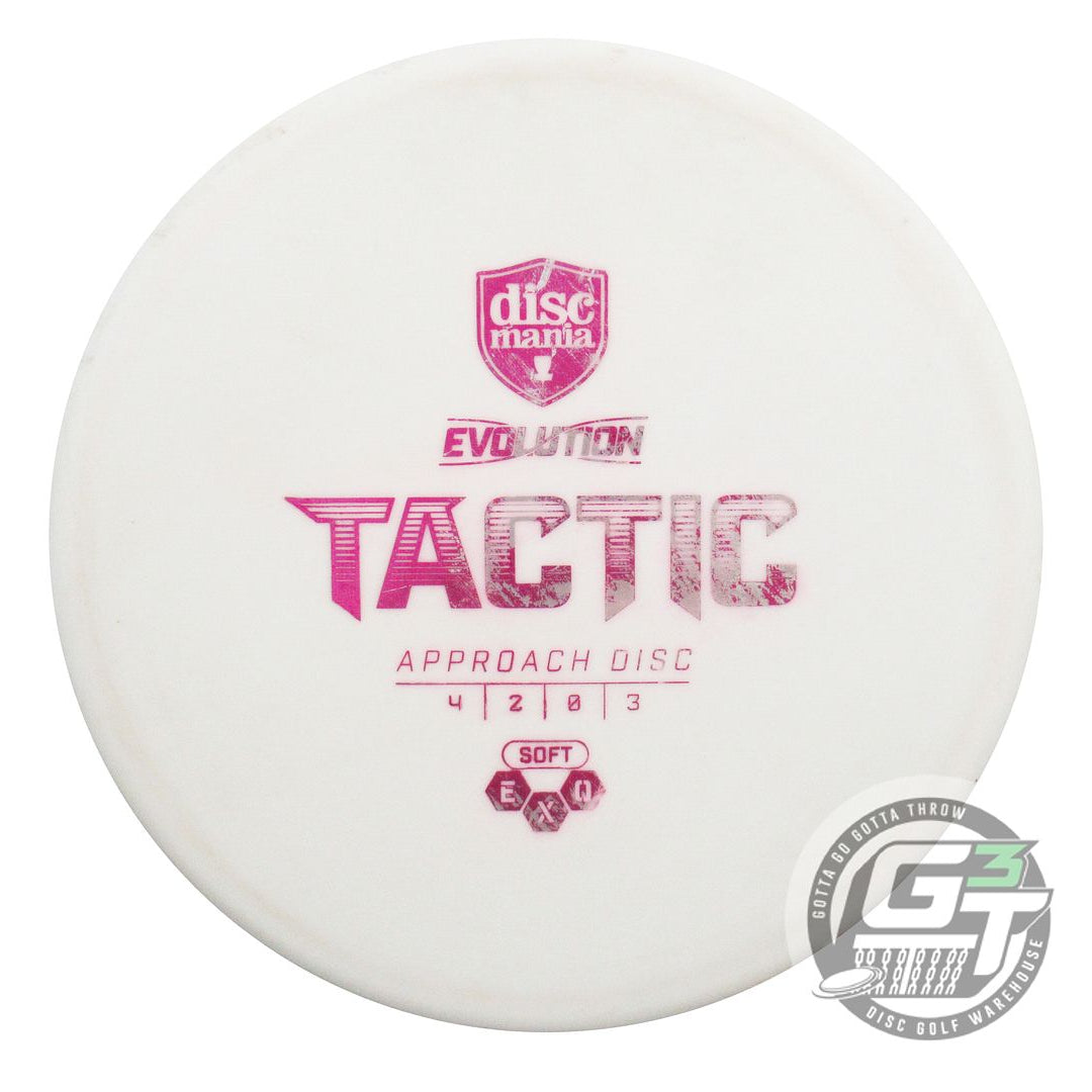 USED DiscMania EXO Soft Tactic 173g White Purple Foil Putter Golf Disc